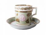 СUP WITH SAUCER TEA HERALDIC NEPHRITE BACKGROUND 2