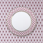 GIFT SET TABLECLOTH RECTANGULAR 145*220 BORDO NET