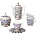 SET COFFEE JULIA COBALT NET 6/15