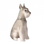 SCULPTURE MINIATURE SCHNAUZER SITTING NORA