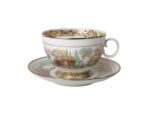 СUP WITH SAUCER APPLE LANDSCAPE FRIEZE