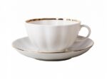 СUP WITH SAUCER TEA TULIP WHITE
