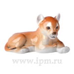 SCULPTURE LION-CUB LYING, SMALL