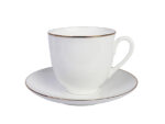 СUP WITH SAUCER LILY OF VALLEY GOLDEN EDGING 13