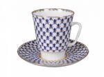 СUP WITH SAUCER MAY COBALT NET
