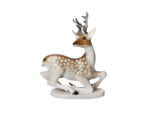 SCULPTURE FALLOW-DEER WITH HORNS