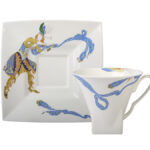 СUP WITH SAUCER TEA PETROPOLIS INDIAN DANCE