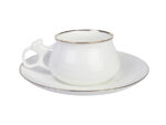 СUP WITH SAUCER BILIBINA GOLDEN EDGING
