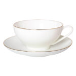 СUP WITH SAUCER TEA CUPOLA GOLDEN RIBBON
