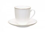 СUP WITH SAUCER BREEZE GOLDEN EDGING 4