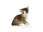 SCULPTURE SMALL SIZE KITTEN "PARAMOSHA" BROWN