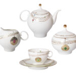 SET TEA APPLE GOLDEN MEDALLION 6/20