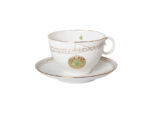 СUP WITH SAUCER TEA APPLE GOLDEN MEDALLION
