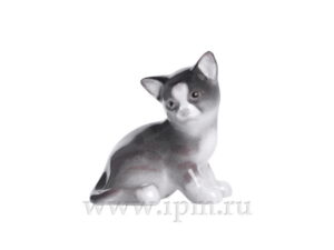 SCULPTURE SMALL SIZE KITTEN "PARAMOSHA" GRAY