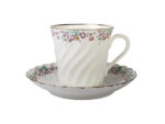СUP WITH SAUCER TWISTED SPRING WITH EDGING