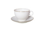 СUP WITH SAUCER TEA APPLE GOLDEN EDGING