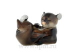 SCULPTURE BEAR LYING NEW
