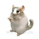 SCULPTURE CHINCHILLA STANDING GRAY